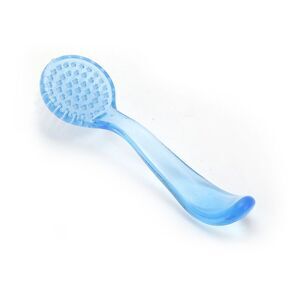 Durable Round Curved Grip Blue Nail Brush for Cleaning Fingernails 5.12"x1.77"